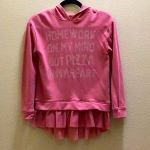 True Craft Girls layered hoodie sz L